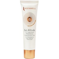 Мультизахисний крем з тональним ефектом Keenwell Sun Care CC Multi-Protective Color Correcting Facial Cream SPF 50 CC, фото 