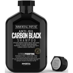 Шампунь для жирных волос Immortal Infuse Carbon Black Shampoo, 500 ml