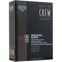 Система маскировки седины уровень 4-5 American Crew Precision Blend Medium, 3*40 ml