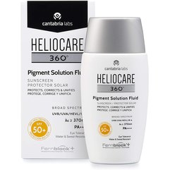 Сонцезахисний флюїд для шкіри з пігментацією Cantabria Heliocare 360 Pigment Solution Fluid SPF50+, 50 ml, фото 