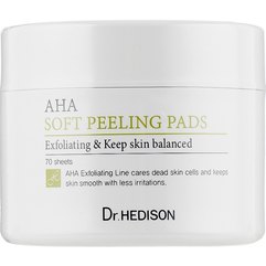 Ватные диски с AHA-кислотами Dr.Hedison AHA Soft Peeling Pads, 70 шт