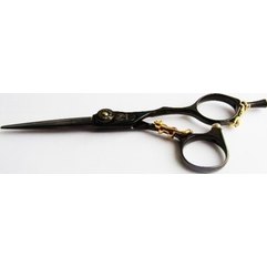Ножиці перукарські прямі для стрижки Suntachi 09 Kitty Black 5,0", фото 
