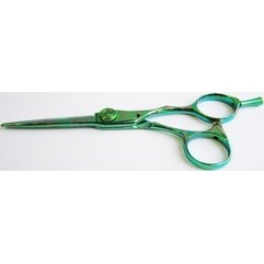 Ножницы парикмахерские прямые для стрижки Suntachi 09 Pattern Green 5.0"