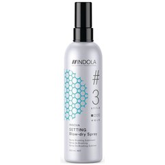 Спрей, що прискорює сушіння волосся феном Indola Setting Blow-dry Spray, 200 ml, фото 