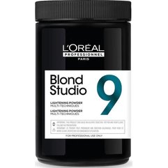 Многофункциональная пудра для интенсивного осветления волос до 9 уровней L'Oreal Professionnel Blond Studio 9 Lightening Powder, 500g