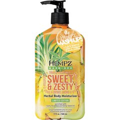 Молочко для тела Ананас -дыня-юзу-карамболь Hempz Mash-Ups Sweet & Zesty Herbal Body Moisturizer, 500 ml
