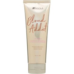 Оттеночный шампунь для светлых волос с розовым пигментом Indola Blond Addict PinkRose Shampoo, 250 ml