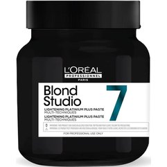 Паста для волос,осветляющая до 7 оттенков L'Oreal Professionnel Blond Studio 7 Platinium Plus, 500g