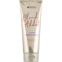 Шампунь для світлого волосся, що нейтралізує жовтизну Indola Blond Addict InstaCool Shampoo, 250 ml, фото 