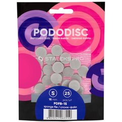 Спонж-файл полировщик для педикюрного диска Staleks Pro Pododisc, 25шт, фото 