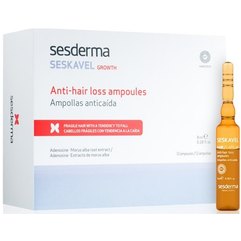 Ампулы против выпадения волос Sesderma Seskavel Anti-Hair Loss ampoules, 12x8 ml