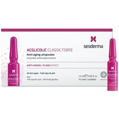 Ампули із гліколевою кислотою проти старіння Sesderma Acglicolic Classic Forte Anti-Aging Ampoules, 10 x 1,5 ml, фото 