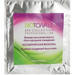 Биоцеллюлозная нанофайбер-маска Кислородное очищение (биокожа) Biotonale Purifiant Oxygenant Face Mask, 1 шт