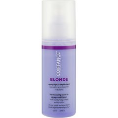 Двофазний спрей-кондиціонер для світлого та сивого волосся Coiffance Blonde Moisturizing Leave-In Spray, 150 ml, фото 