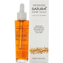 Лосьон против перхоти и жирности волос SATURA Super Scalp, 50 ml