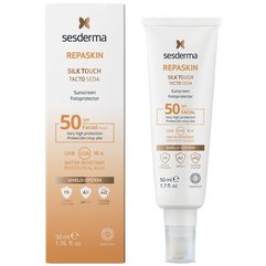 Солнцезащитный крем SPF50+ Sesderma Repaskin Silk Touch Sunscreen Fotoprotector , 50 ml
