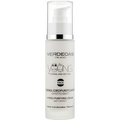 Крем, що очищає та зволожує з матовим ефектом Verdeoasi Young Hydro-Purifying Cream Matt Effect, 50ml, фото 