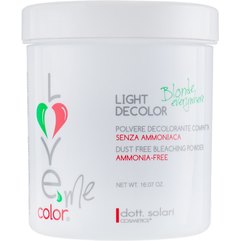 Порошок для легкого знебарвлення без аміаку Dott. Solari Love Me Color Light Decolor, 500g, фото 