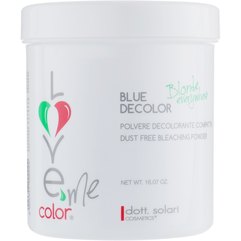 Порошок для обесцвечивания голубой Dott. Solari Love Me Color Blue Decolor, 500g