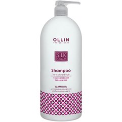 Шампунь для окрашенных волос стабилизатор цвета Ollin Professional Silk Touch Shampoo Color Stabilizer, 1000 ml
