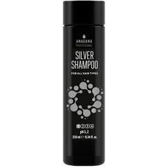 Шампунь сріблястий з анти жовтим ефектом Anagana Silver Shampoo, 250 ml, фото 