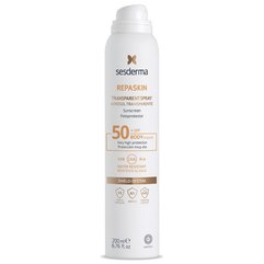 Солнцезащитный прозрачный спрей для тела SPF50+ Sesderma Repaskin Transparent Spray, 200 ml