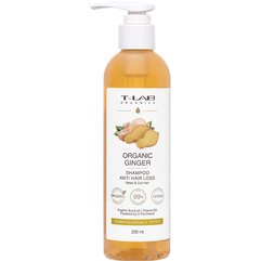 Шампунь для ослабленого та тьмяного волосся T-LAB Professional Organic Ginger Anti-Hair Loss Shampoo, 250 мл, фото 