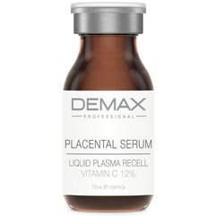 Плацентарна сироватка із вітаміном С Рідка Плазма Demax Placental Serum, 10 ml, фото 