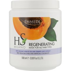 Регенеруюча маска HS Milano Emmedi Regenerante Regenerating Mask For All Hair Types, 1000ml, фото 