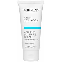 Крем увлажняющий азуленовый для нормальной кожи Christina Elastin Collagen Azulene Moisture Cream