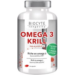 Омега 3 Криль Biocyte Longevity Omega 3 Krill 500 mg, 90caps, фото 