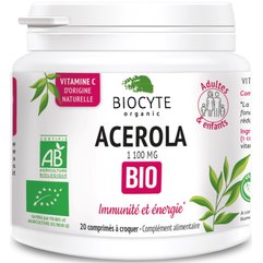 Харчова добавка Ацерола Biocyte Acerola Bio, 20caps, фото 