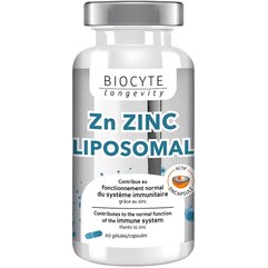 Харчова добавка Цинк ліпосомальний Biocyte Zn Zinc Liposomal, 60gel, фото 