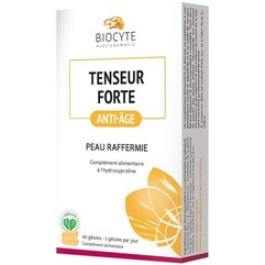 Харчова добавка для боротьби з в'ялістю та втратою пружності шкіри Biocyte Tenseur Forte, 40caps, фото 