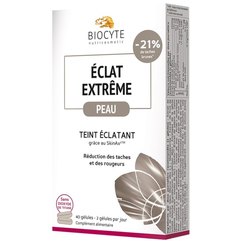 Харчова добавка для вирівнювання кольору шкіри Biocyte Eclat Extreme, 40 caps, фото 
