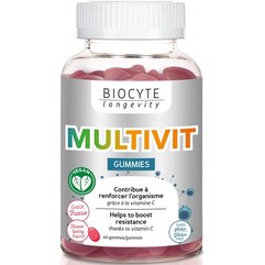 Желейні мультивітаміни Biocyte Multivit Gummies, 60gummies, фото 