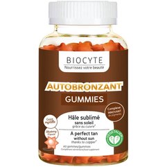 Жувальні цукерки для автозагара Biocyte Autobronzant Gummies, 60gummies, фото 