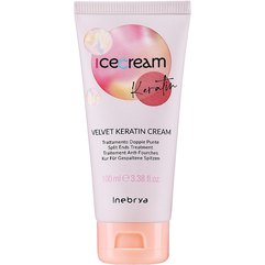 Inebrya Velvet Keratin Cream Крем з кератином проти посічених кінчиків, 100 мл, фото 