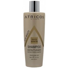 Шампунь с фитокератином для реструктуризации волос Atricos Phyto Keratin Restructuring Shampoo