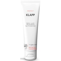Тональный солнцезащитный крем Klapp Triple Action ВB Facial Sunscreen SPF 50, 50 ml