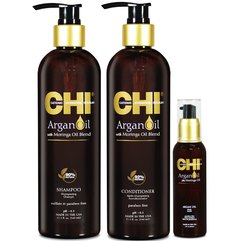 Відновлюючий набір для волосся Chi Argan Oil Kit, фото 