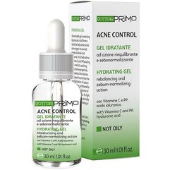 Безліпідна себобаланс-сироватка з ніацинамідом Гідратинг Гель Dottor Primo Acne Control Hydrating Gel, 30 ml, фото 