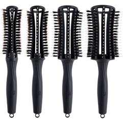 Брашинг для волос Olivia Garden Finger Brush Round Black