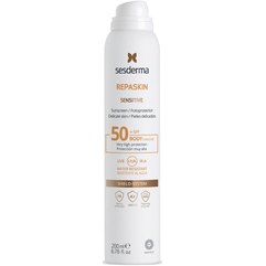 Сонцезахисний спрей для чутливої шкіри Sesderma Repaskin Fotoprotector Sensitive Spray SPF50, 200 ml, фото 