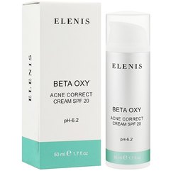 Крем-флюїд матуючий SPF20 Elenis Beta Oxy System Acne Correct Cream, 50 ml, фото 