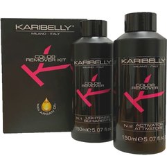 Набор для удаления цвета Karibelly Color Remover Kit, 2x150 ml