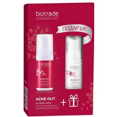Набор для жирной кожи лица крем+пенка Biotrade Acne Out