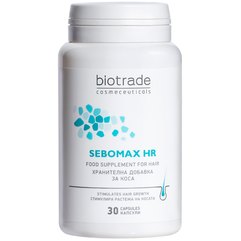 Вітамінно-мінеральний комплекс проти випадіння волосся Biotrade Sebomax HR, 30 caps, фото 
