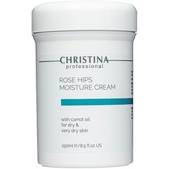 Christina Rose Hips Moisture Cream with Carrot Oil Зволожуючий крем з маслом шипшини і морквяним маслом для сухої і дуже сухої шкіри, 250 мл, фото 