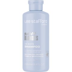 Шампунь для волос с синим пигментом Lee Stafford Bleach Blondes Ice White Toning Shampoo, 250 ml